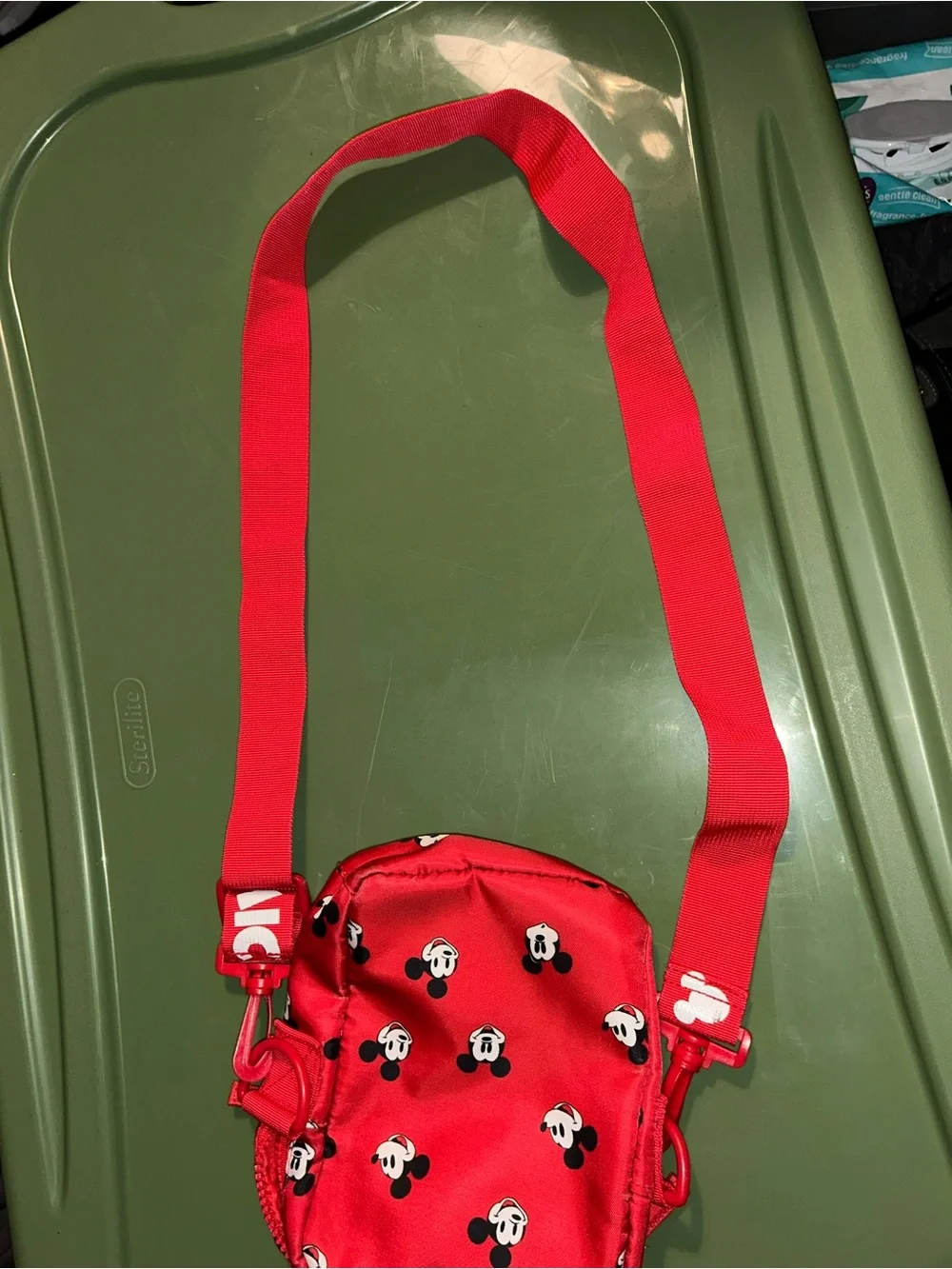 Disney Red Mickey Mouse Kids Crossbody Bag with Ear Details